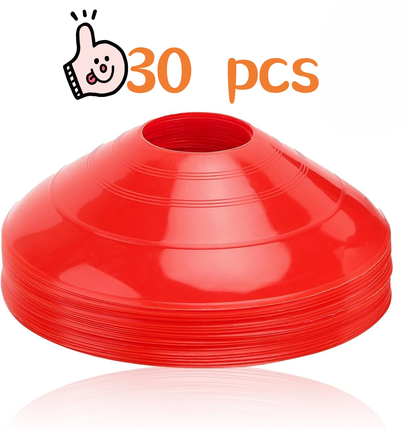 Football Training Cone - 30 قطعة من أقماع كرة القدم،