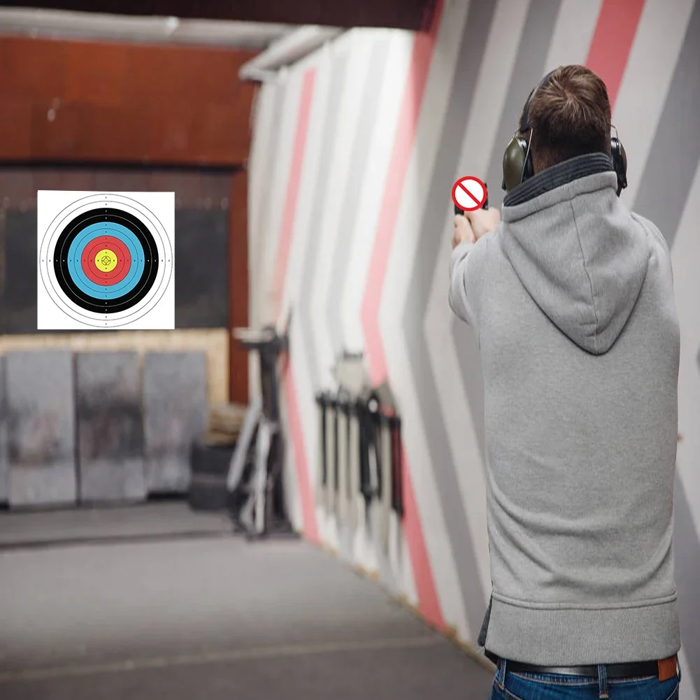Archery Target Face - 10 قطع من أهداف الرماية الورقية