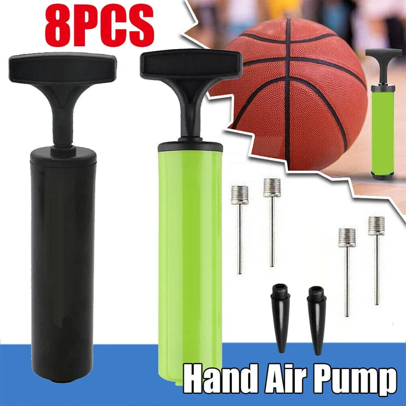 Basketball Pump Needle - 8 قطعة مجموعة مضخة الكرة المحمولة