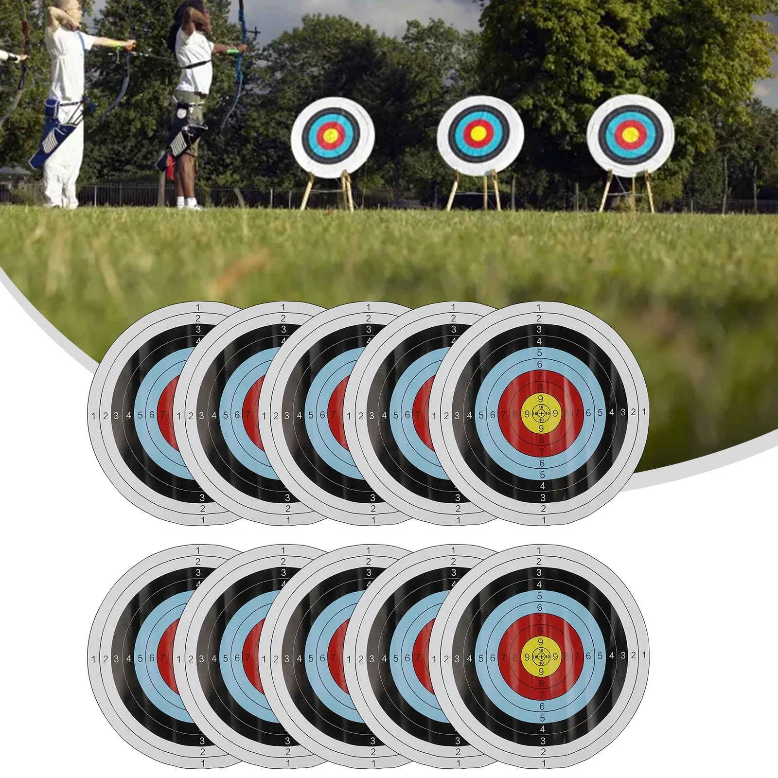Archery Target Face - 10 قطعة 40x40 سنتيمتر أهداف الرماية