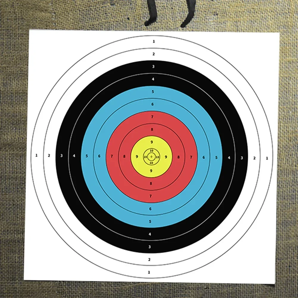 Archery Target Face - 10 قطع/مجموعة أهداف ورقية احترافية للرماية
