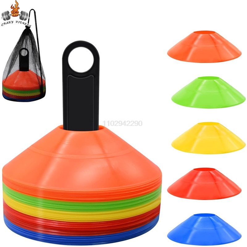 Football Training Cone - 10/50 قطعة مخاريط القرص التدريب المخاريط