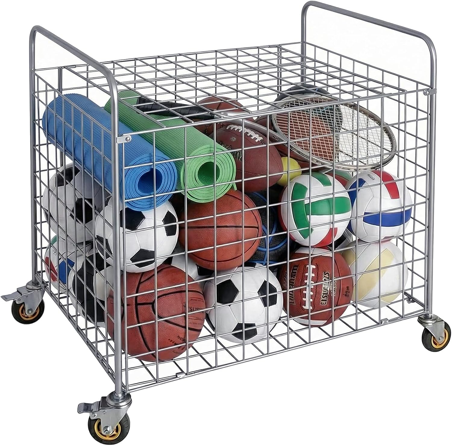 Sports Equipment Locker - عربة تخزين كرات رياضية معدنية احترافية