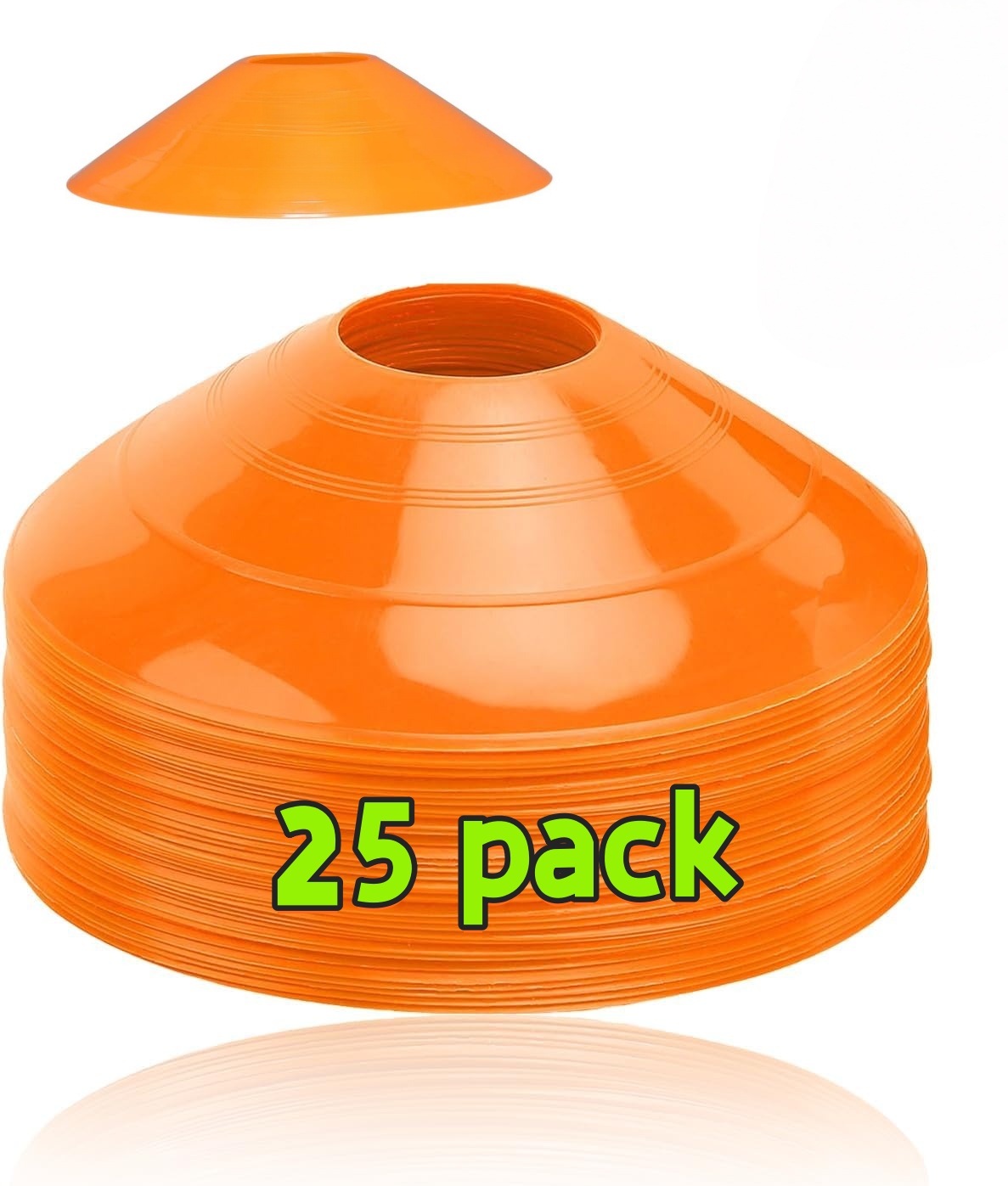 Football Training Cone - 25 قطعة من أقماع كرة القدم،
