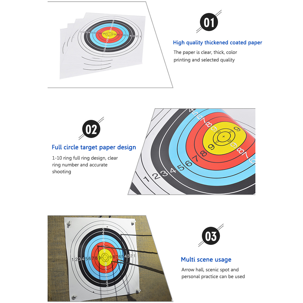 أهداف ورقية للرماية مقاس 40×40 - مراجعة Archery Target Face وسعره
