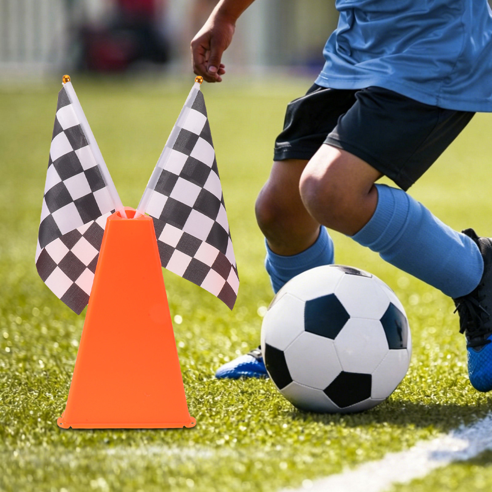 4 مجموعات من أقماع التدريب الر - مراجعة Football Training Cone وسعره
