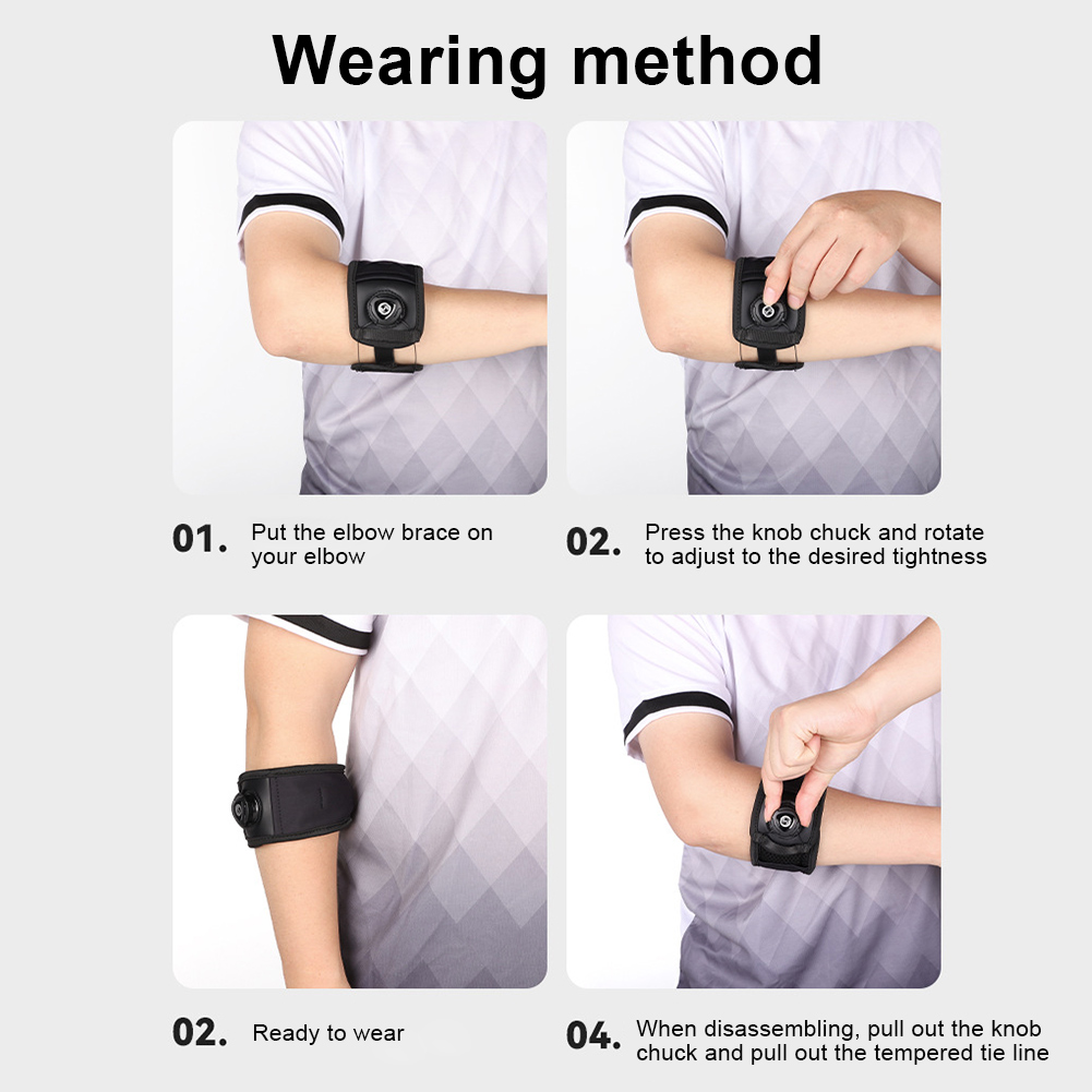 1/2 قطعة دعامة المرفق M/L تنس  - مراجعة Tennis Elbow Brace وسعره
