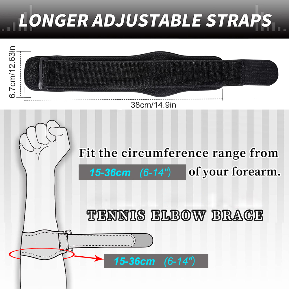 1 قطعة دعامات كوع التنس لالتها - مراجعة Tennis Elbow Brace وسعره