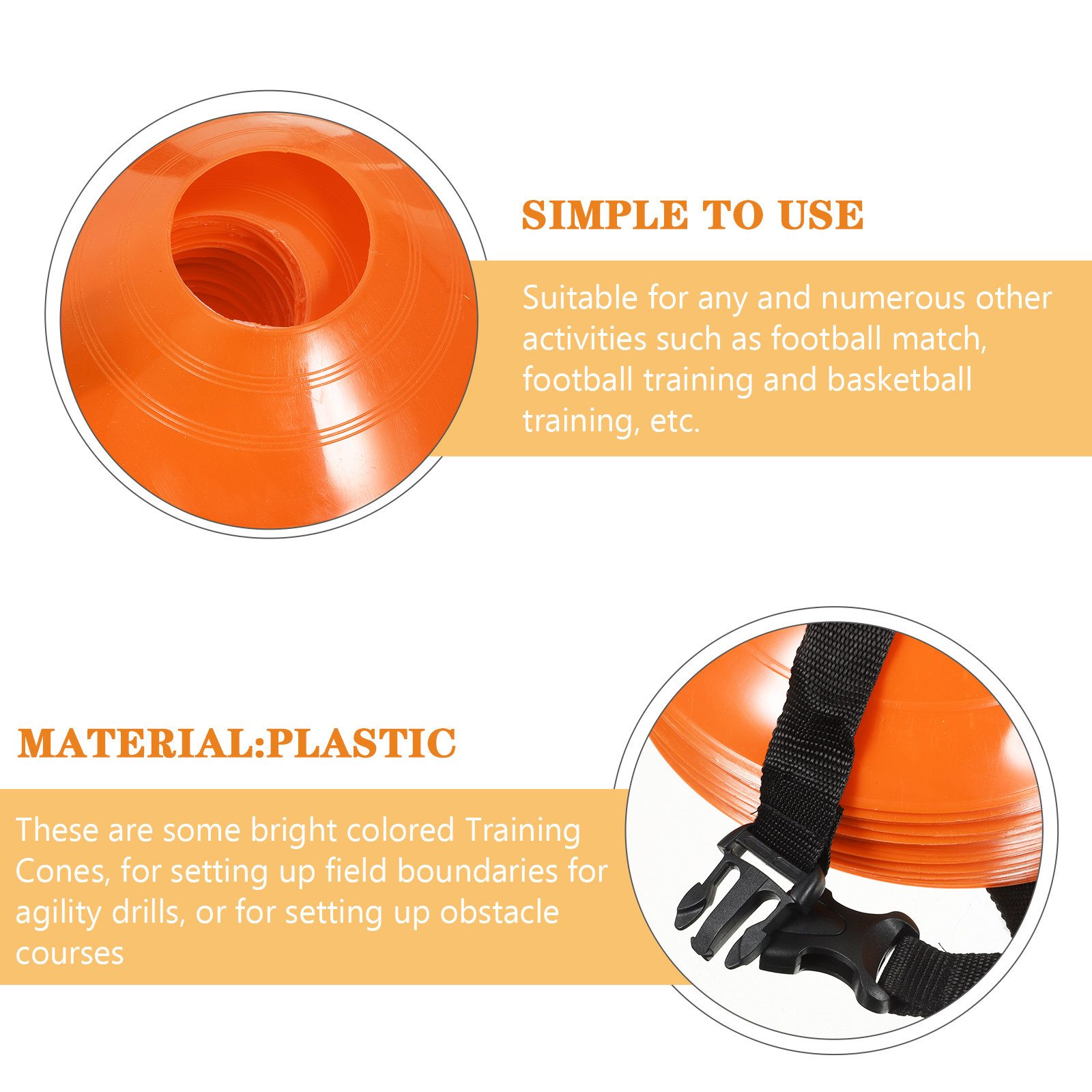 مجموعة واحدة من أقماع تدريب كر - مراجعة Football Training Cone وسعره