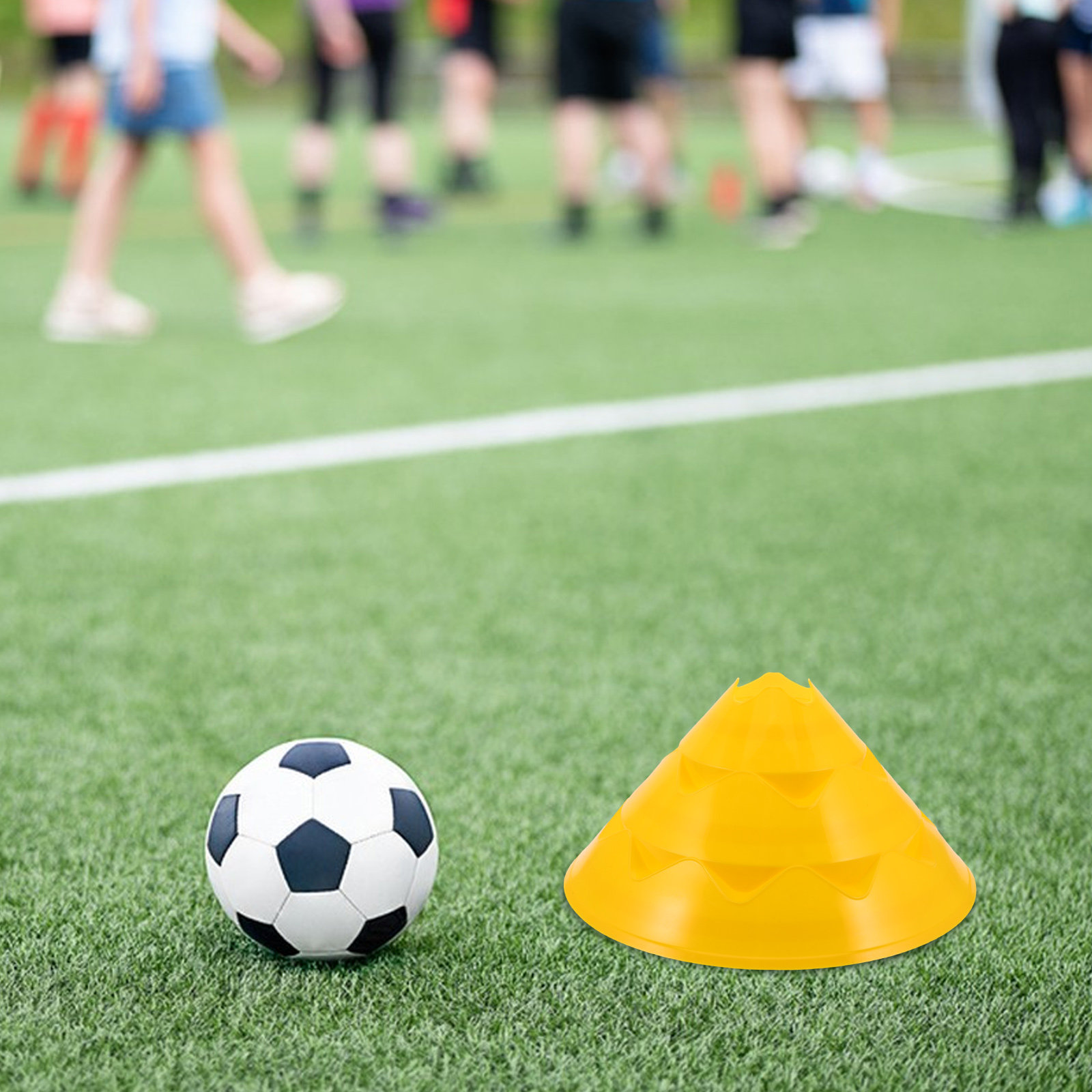 6 قطع من أقماع التدريب على كرة - مراجعة Football Training Cone وسعره