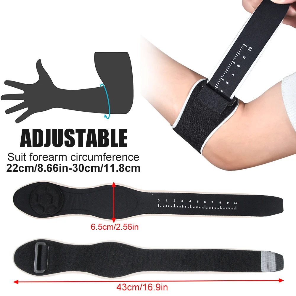 حزام كوع قابل للتعديل مع وسادة - مراجعة Tennis Elbow Brace وسعره