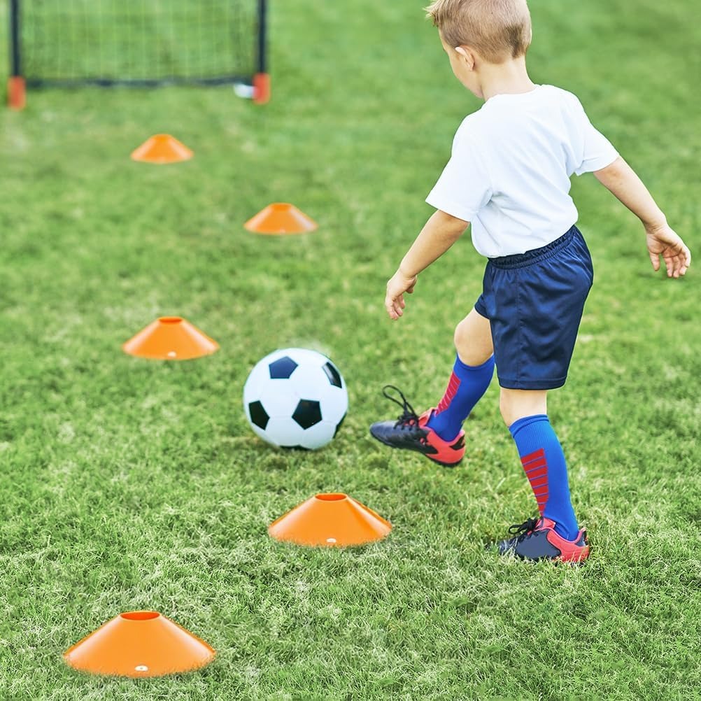 25 قطعة من أقماع كرة القدم، أق - مراجعة Football Training Cone وسعره